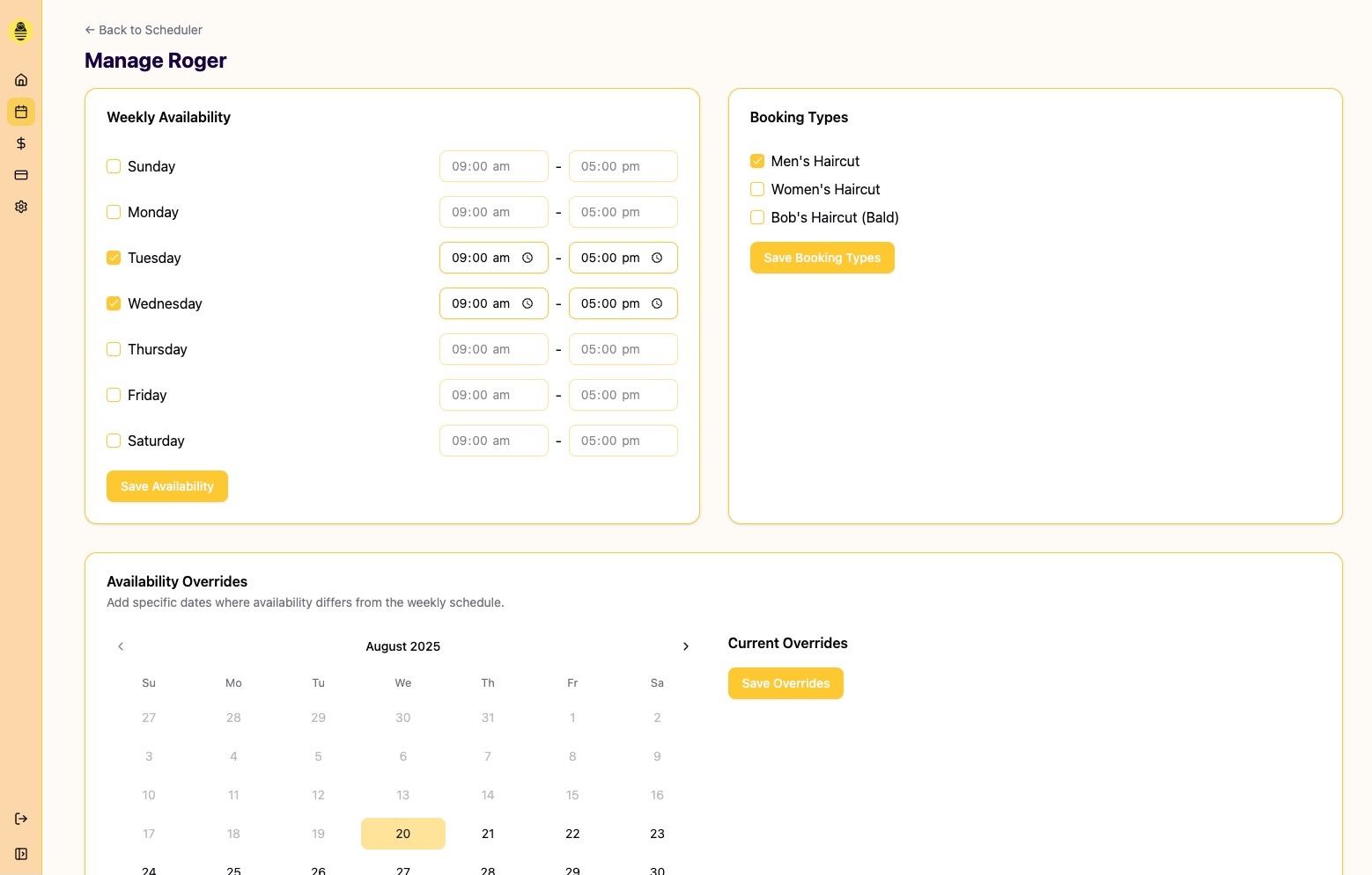 Screenshot of Manage your team with ease